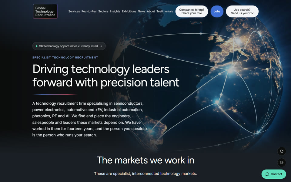 Global Technology Recruitment website
